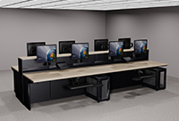 Contour Console Back-to-Back Furniture Configuration