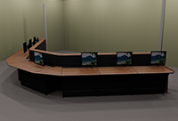 Contour Convex Console Furniture Layout